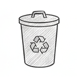 ごみ捨て場完備